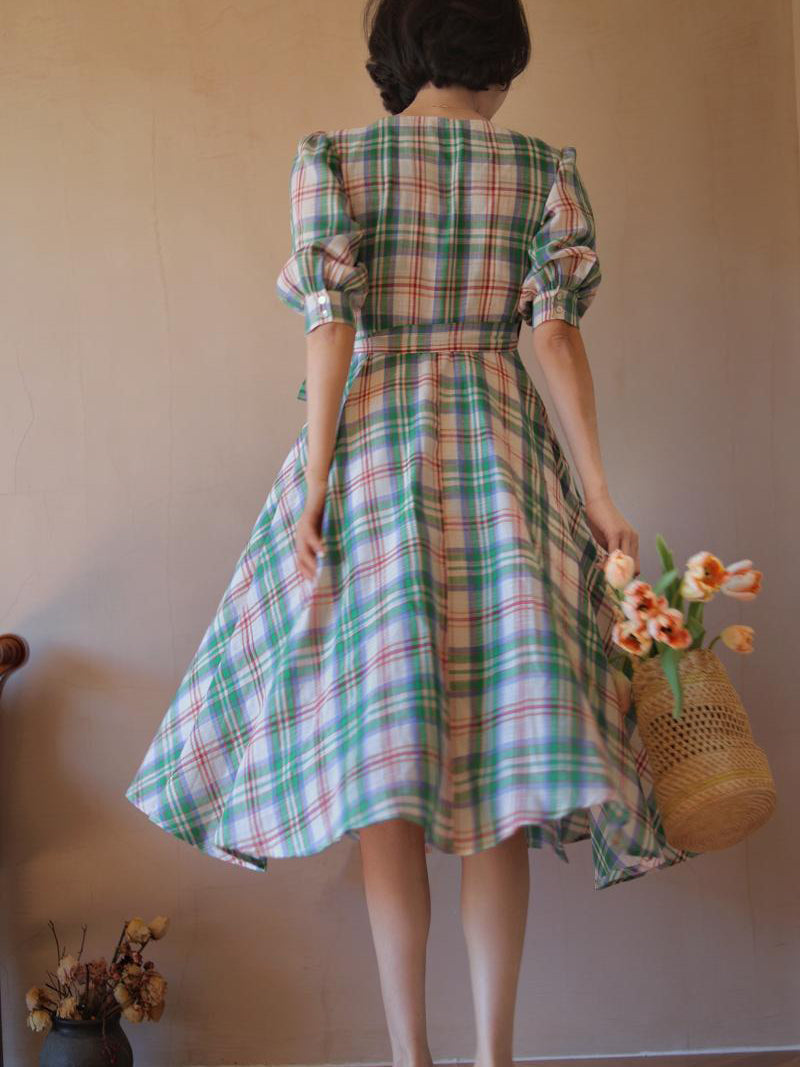 Checkered hotsell retro dress