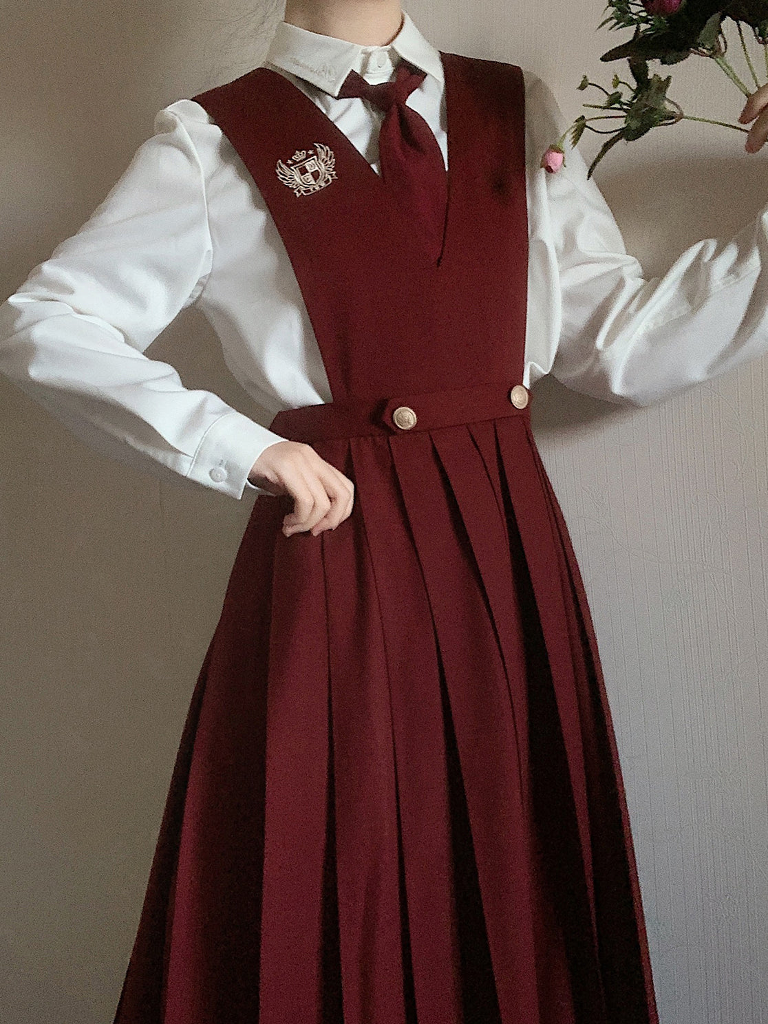 Crimson literature girl classical jumper skirt ＆ short jacket ＆  blouse（予約商品：30日以内に発送）