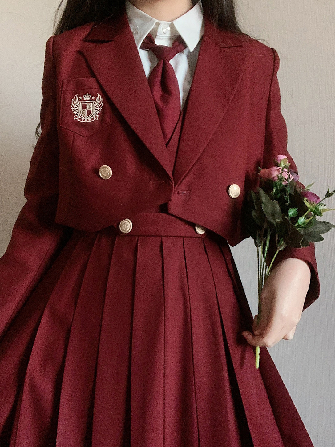 Crimson literature girl classical jumper skirt ＆ short jacket ＆  blouse（予約商品：30日以内に発送）