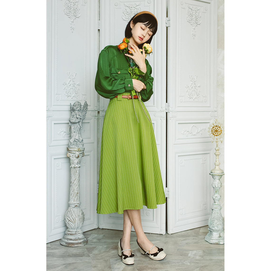 Green shop umbrella skirt