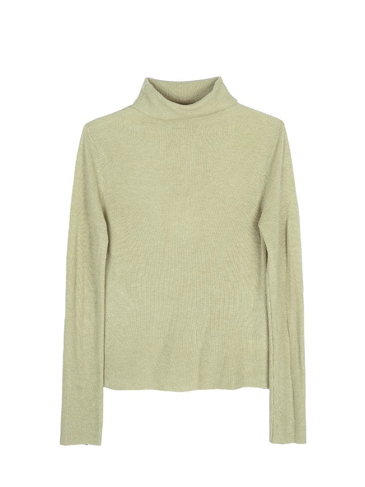 Turtleneck comfortable tight wool knit – remulia - Main Image