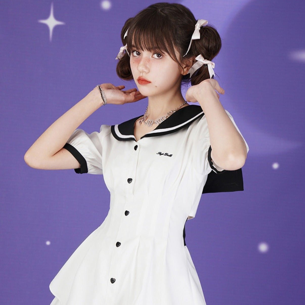 Sweet sailor collar lantern dress & pumpkin pants – remulia