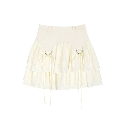 Sweet texture strappy skirt princess skirt
