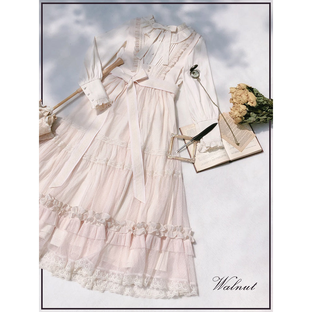 Bisque doll tulle jumper skirt and ruffle blouse – remulia Bisque doll tulle jumper skirt and ruffle blouse – remulia